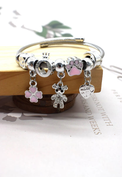 Bracelet Charms Acier Inoxydable Femme - Chic et sublime by sz