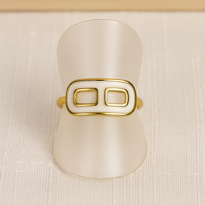 Bague NOOR – Minimalisme doré, élégance lumineuse - Chic et sublime by sz