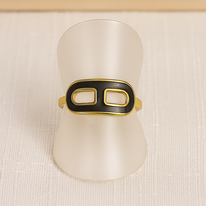 Bague NOOR – Minimalisme doré, élégance lumineuse - Chic et sublime by sz