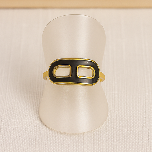 Bague NOOR – Minimalisme doré, élégance lumineuse - Chic et sublime by sz