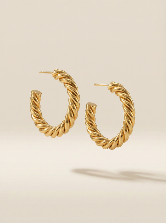 Boucles créole torsadé