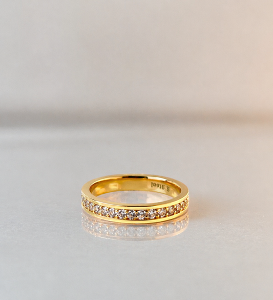 Bague mariage/fiançaille strass